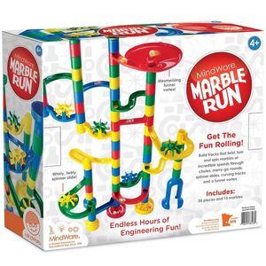 MindWare -  Marble Run 55 Pireces and 15 Marble Green